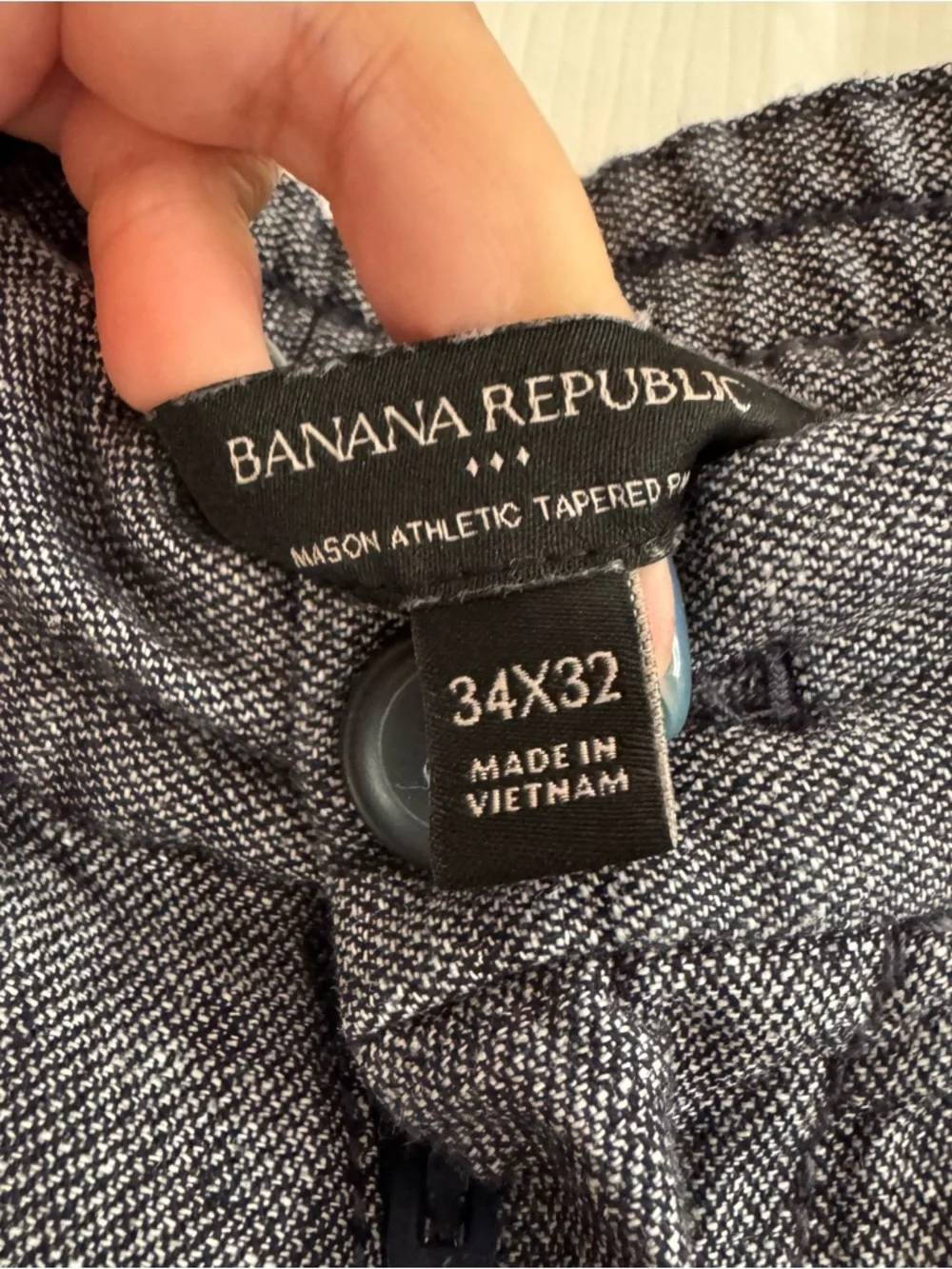 Banana Republic Men's Casual Gray Linen Blend Pants